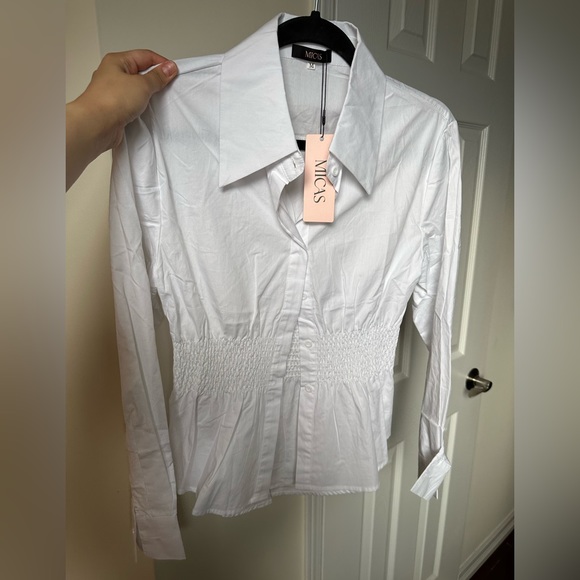 Micas Long Sleeve Smocked Waist Shirt - Picture 3 of 5